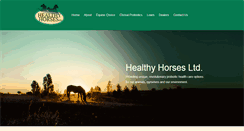 Desktop Screenshot of healthyhorses.ca