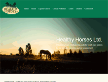 Tablet Screenshot of healthyhorses.ca